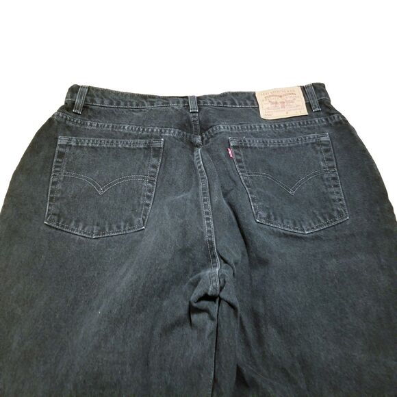Levi's 550 Jeans Women Size 20W Black Relaxed Fit Tapered Vintage USA (37x28.5) - Picture 4 of 7